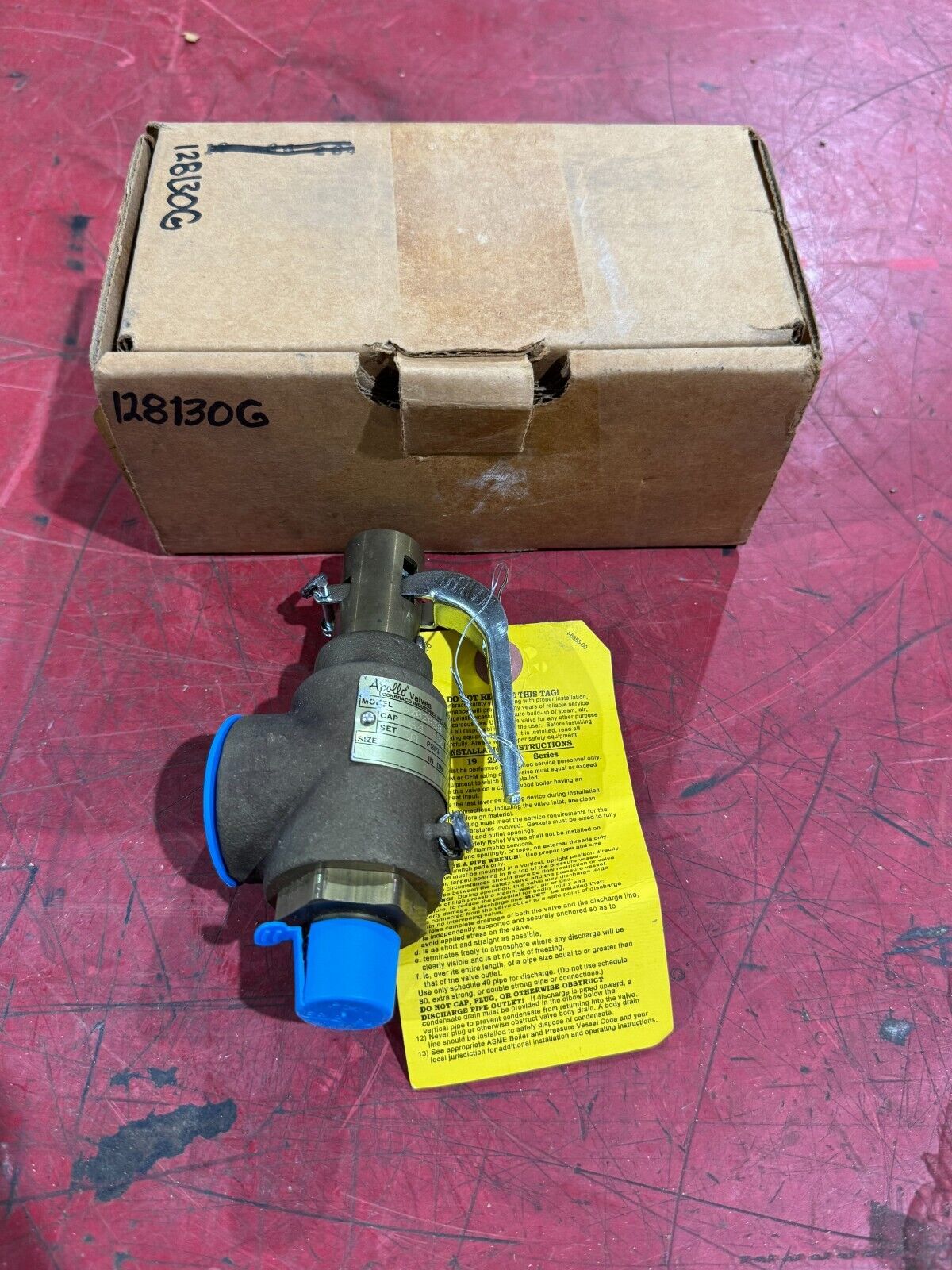 NEW IN BOX APOLLO 1/2" X 1" FASTY VALVE SET 30 PSIG. 29202A30