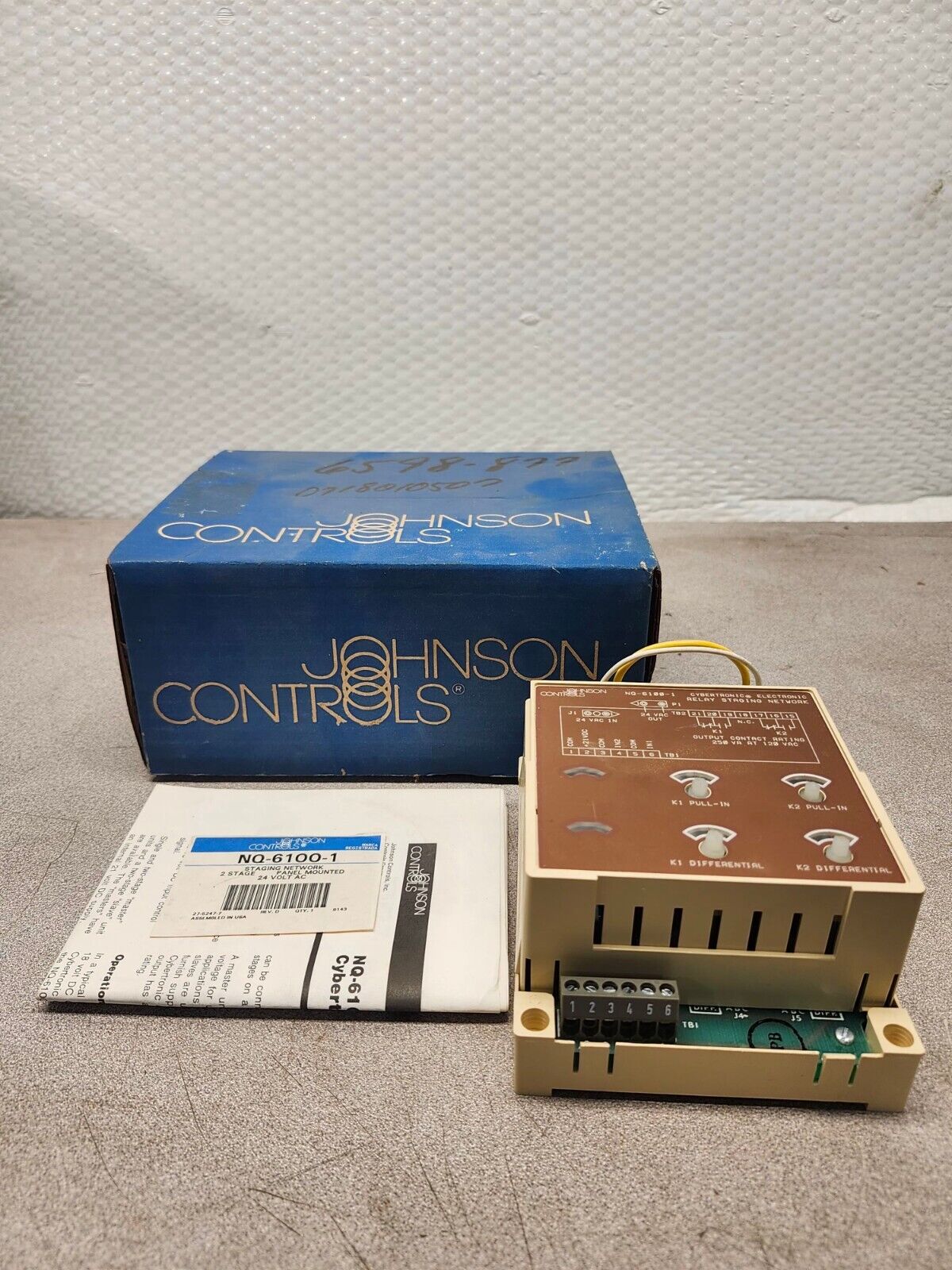 NEW IN BOX JOHNSON CONTROLS STAGING NETWORK PANEL NQ-6100-1