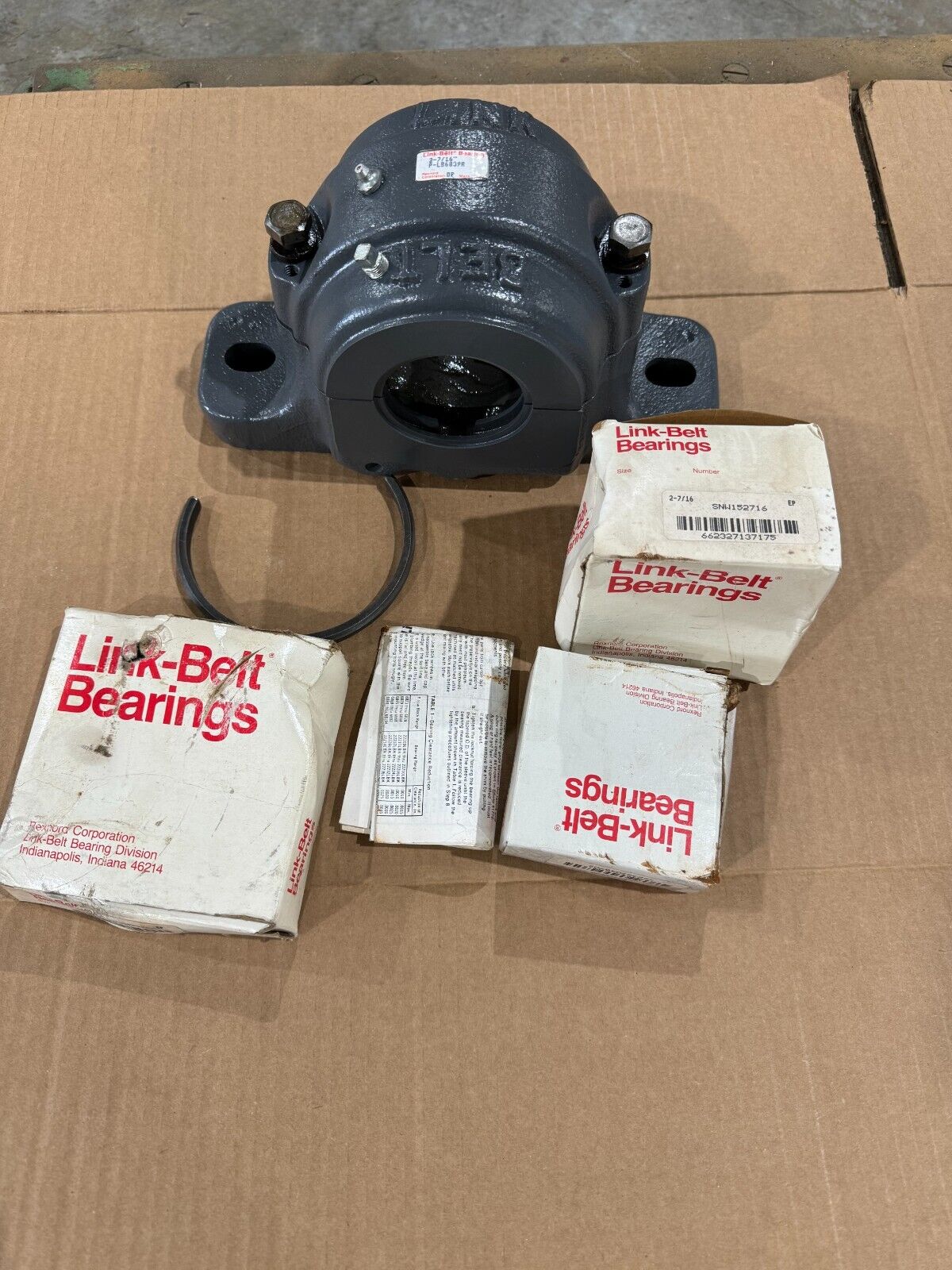 NEW LINK-BELT 2-7/16" PILLOW BLOCK BEARING PLB6839R / 22215LBK/W33/C3 & SEALS