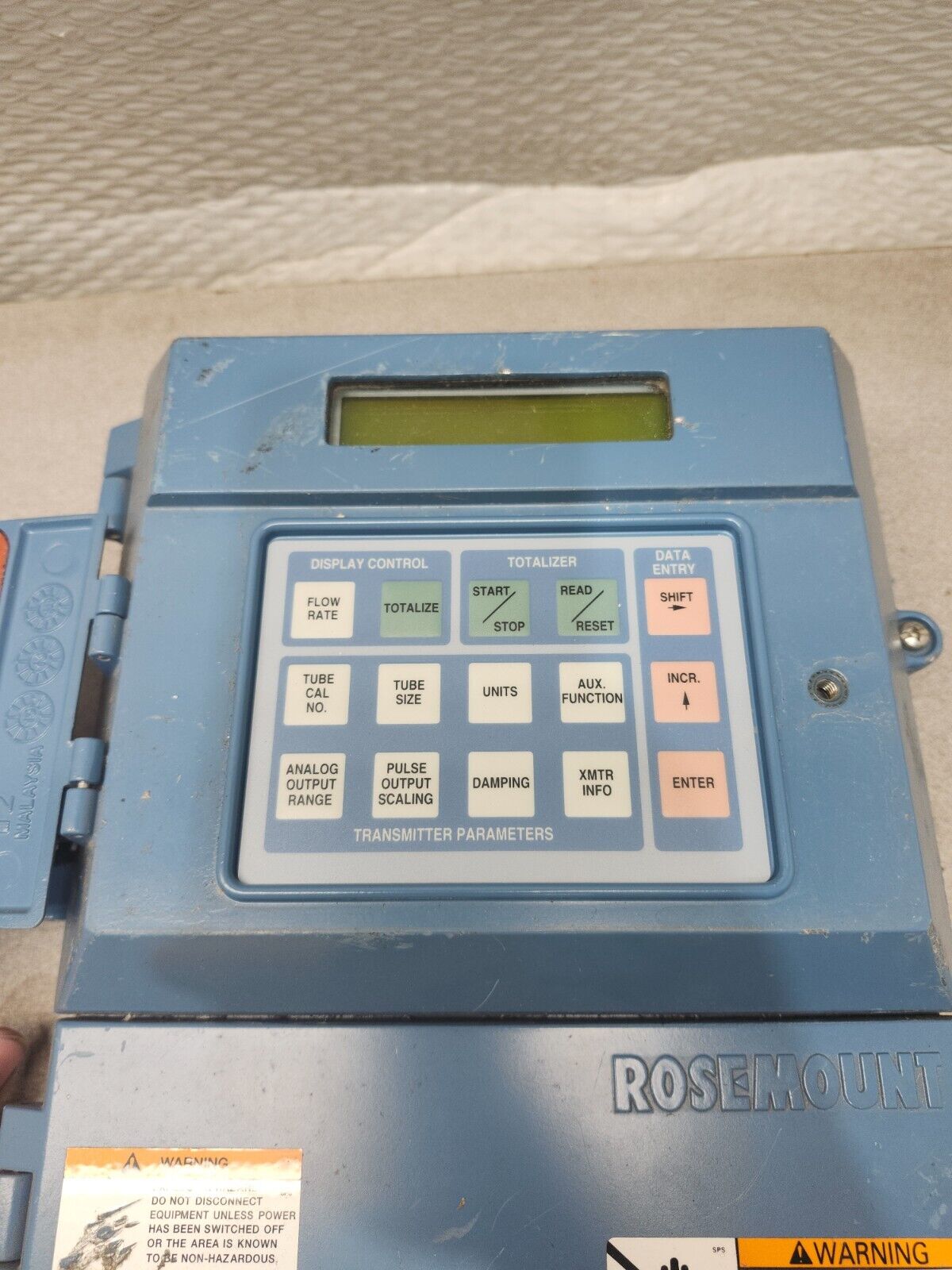 USED ROUSEMOUNT MAGNETIC FLOW TRANSMITTER 8712HR12N0M4