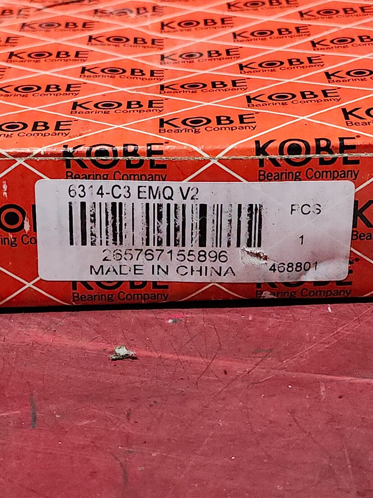 NEW IN BOX KOBE BEARING COMPANY Deep groove ball bearing 6314-C3 EMQ V2