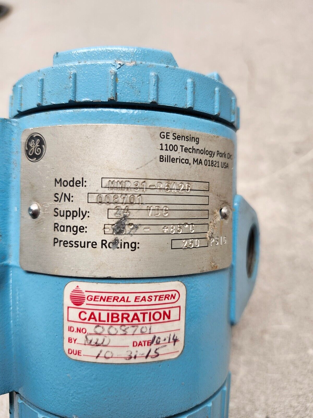 NEW NO BOX General Eastern Trace Moisture Transmitter MMR31-R6A2G