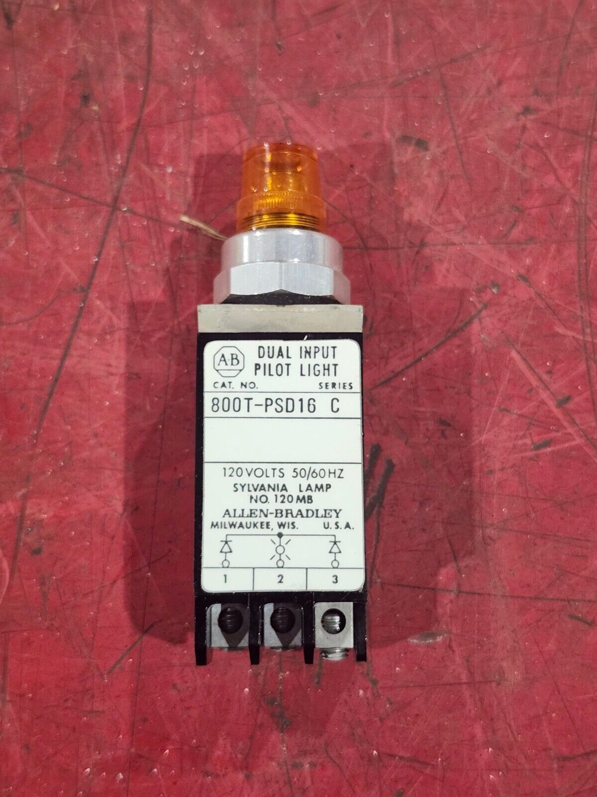 NEW IN BOX ALLEN BRADLEY PILOT LIGHT 800T-PSD16A SER.C