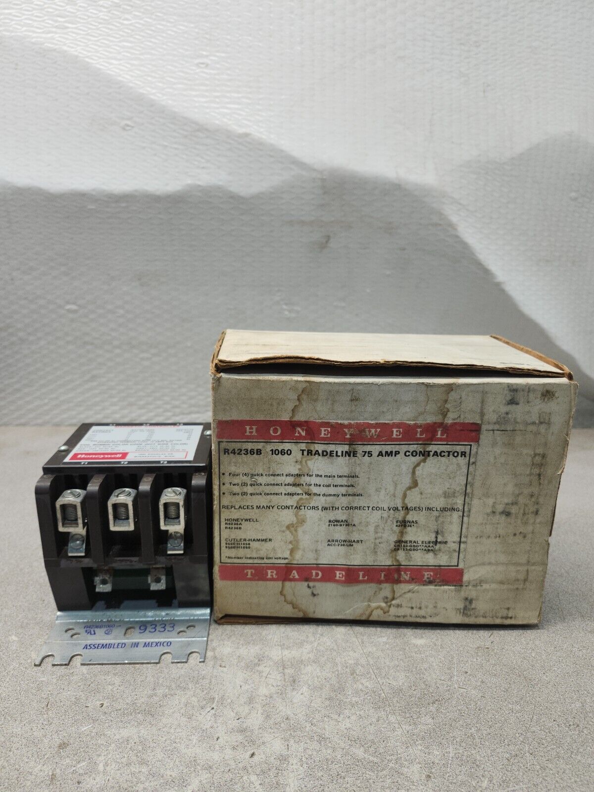 NEW IN BOX HONEYWELL R4236B 1060 TRADELINE 75 AMP CONTACTOR