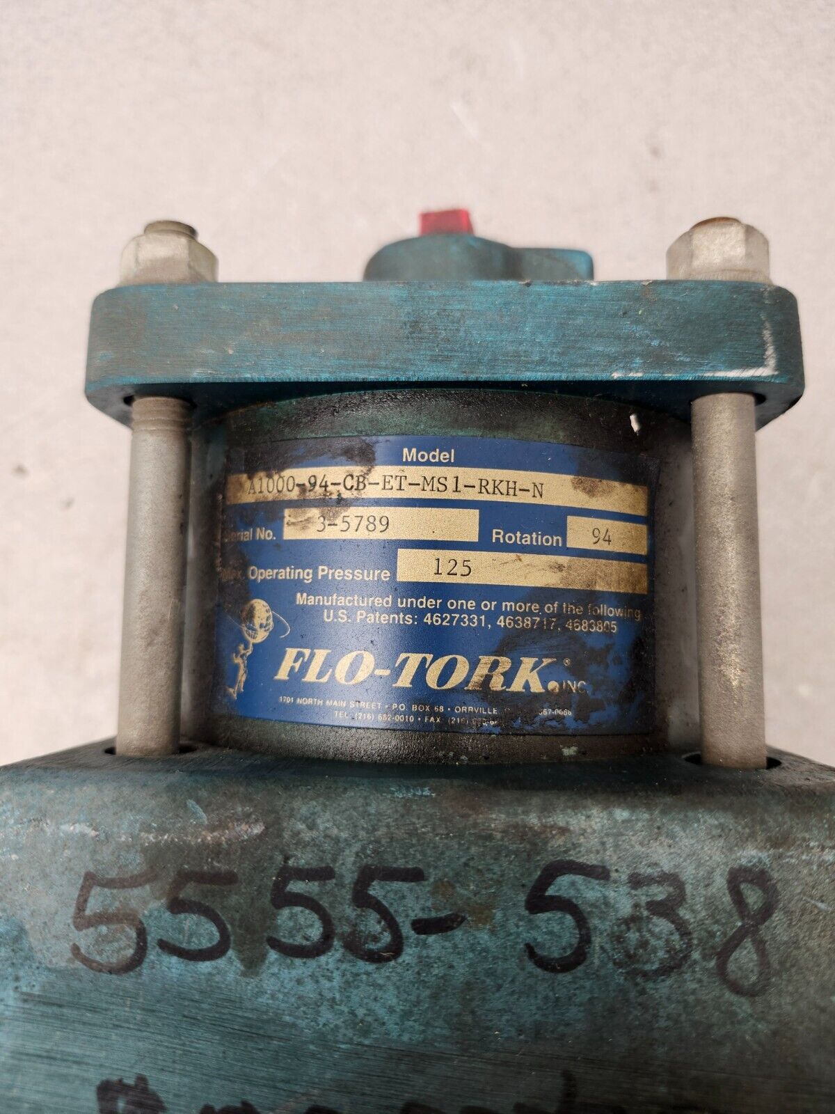 NEW NO BOX FLO-TORK Rotary Actuator A1000-94-CB-ET-MS1-RKH-N