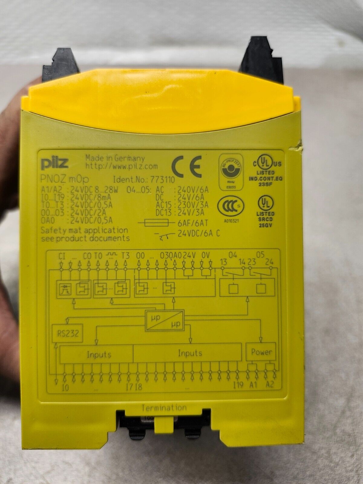 USED PILZ PNOZ m0p Safety Relay 24VDC 773110