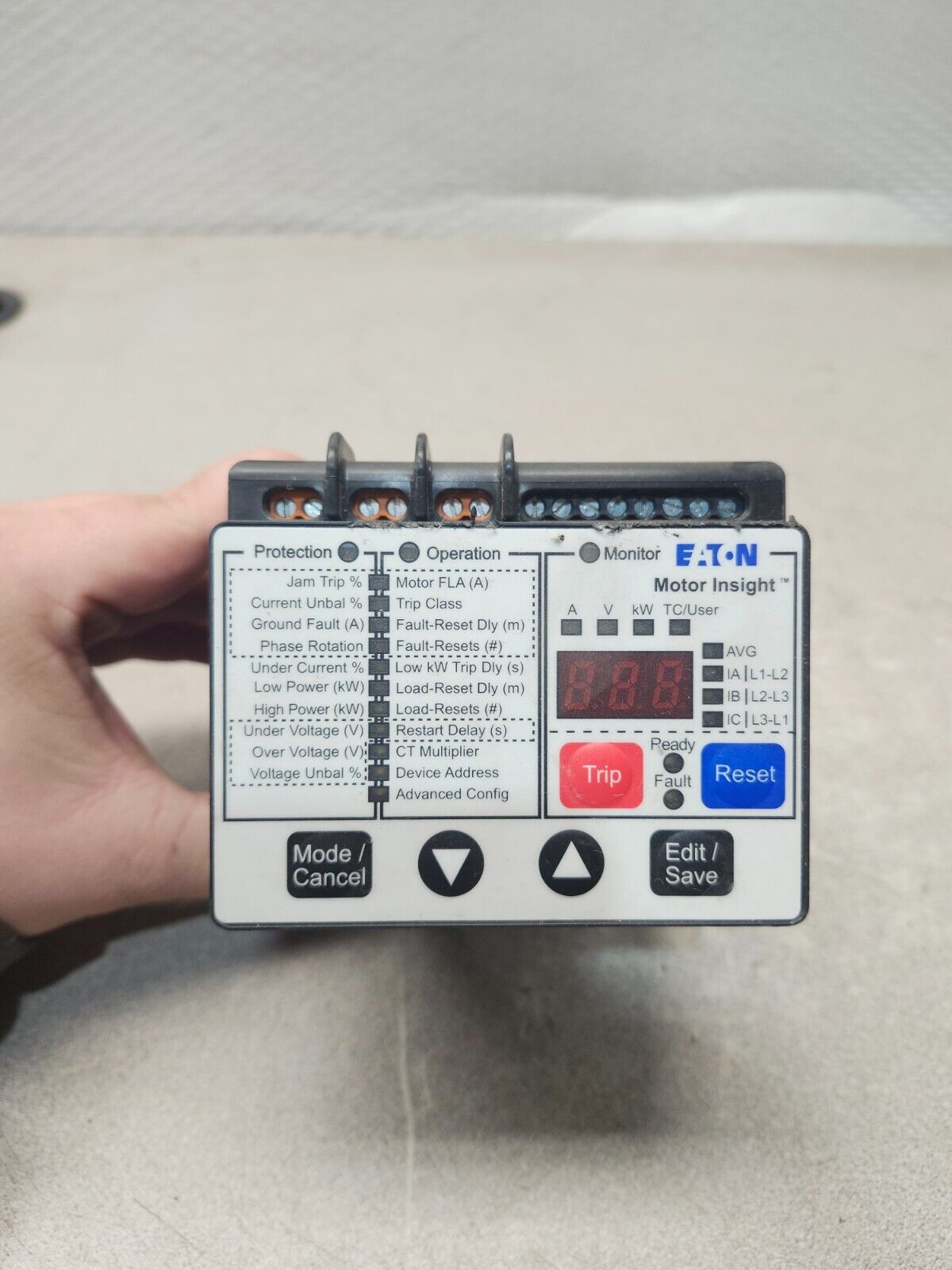 USED EATON MOTOR INSIGHT OVERLOAD RELAY C441CA