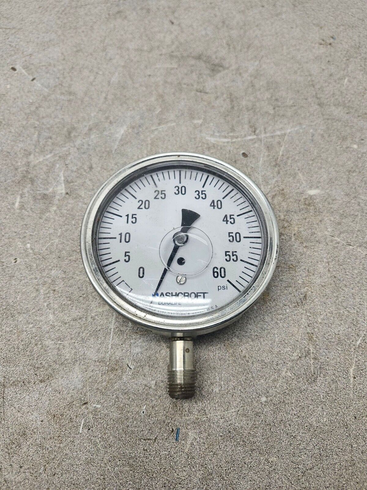 NEW NO BOX ASHCROFT GAUGE 8930 0-60 PSI