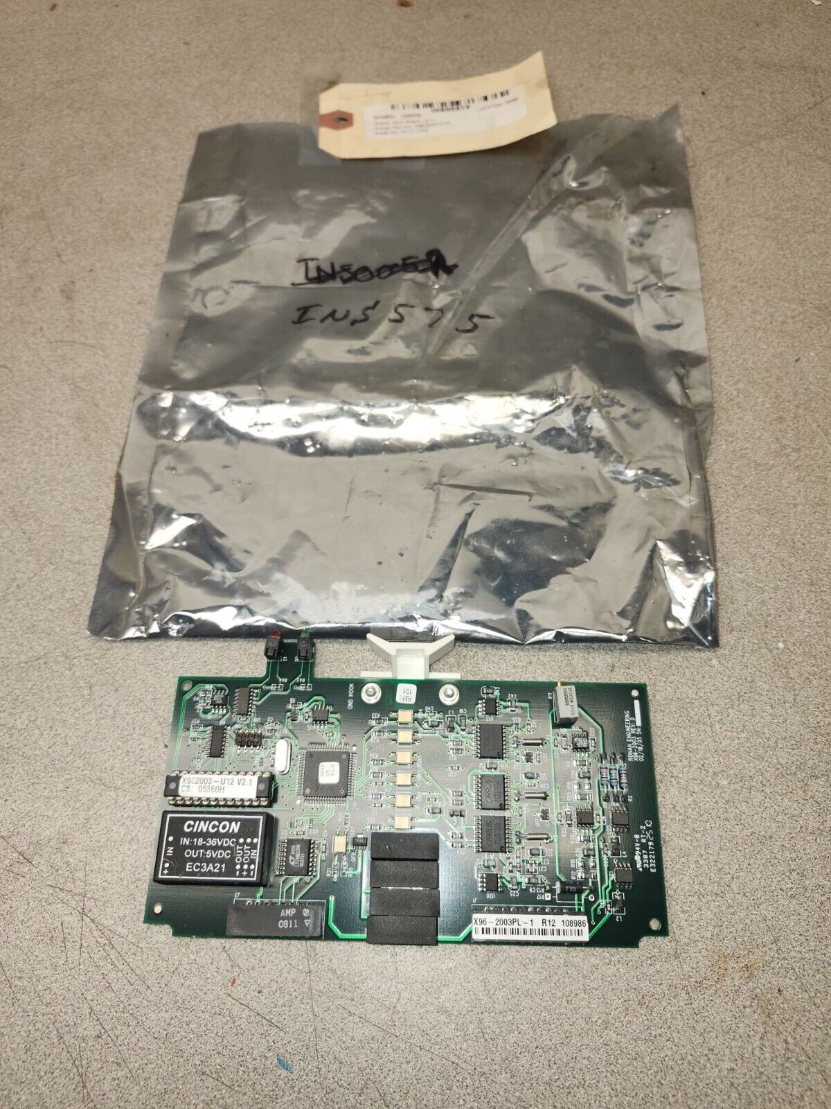 NEW RONAN ENGINEERING X96-2003 REV. D CPU MODULE X96-2003PL-1