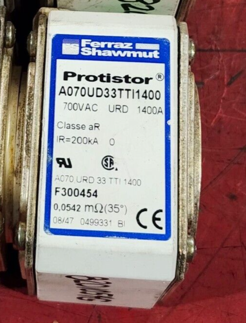 NEW NO BOX FERRAZ SHAWMUT PROTISTOR FUSE A070UD33TTI1400