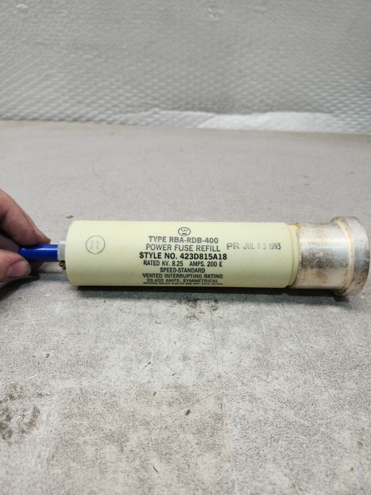 NEW IN BOX WESTINGHOUSE POWER FUSE REFILL 200 AMPS 423D815A18