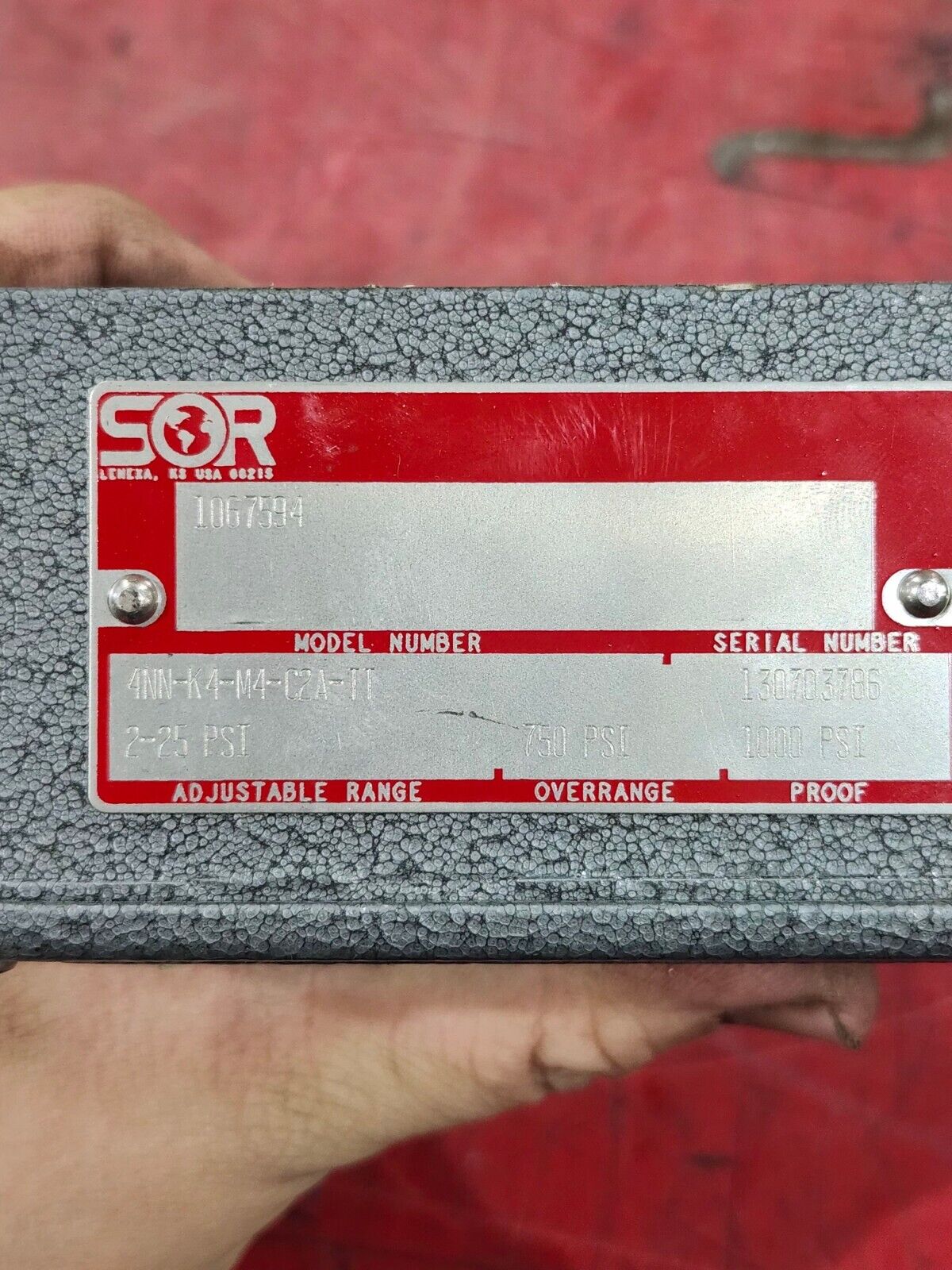 NEW NO BOX SOR PRESSURE SWITCH 4NN-K4-M4-C2A-TT