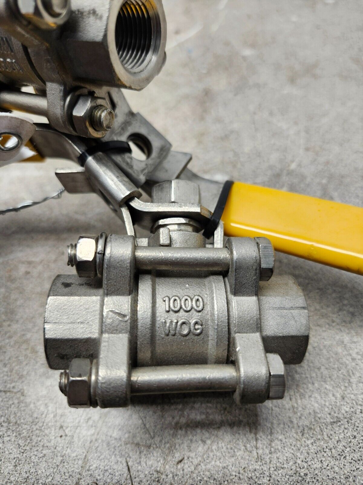 NEW NO BOX LOT OF 2 FLOW TEK 3/4'' BALL VALVE CF-8M 1000WOG