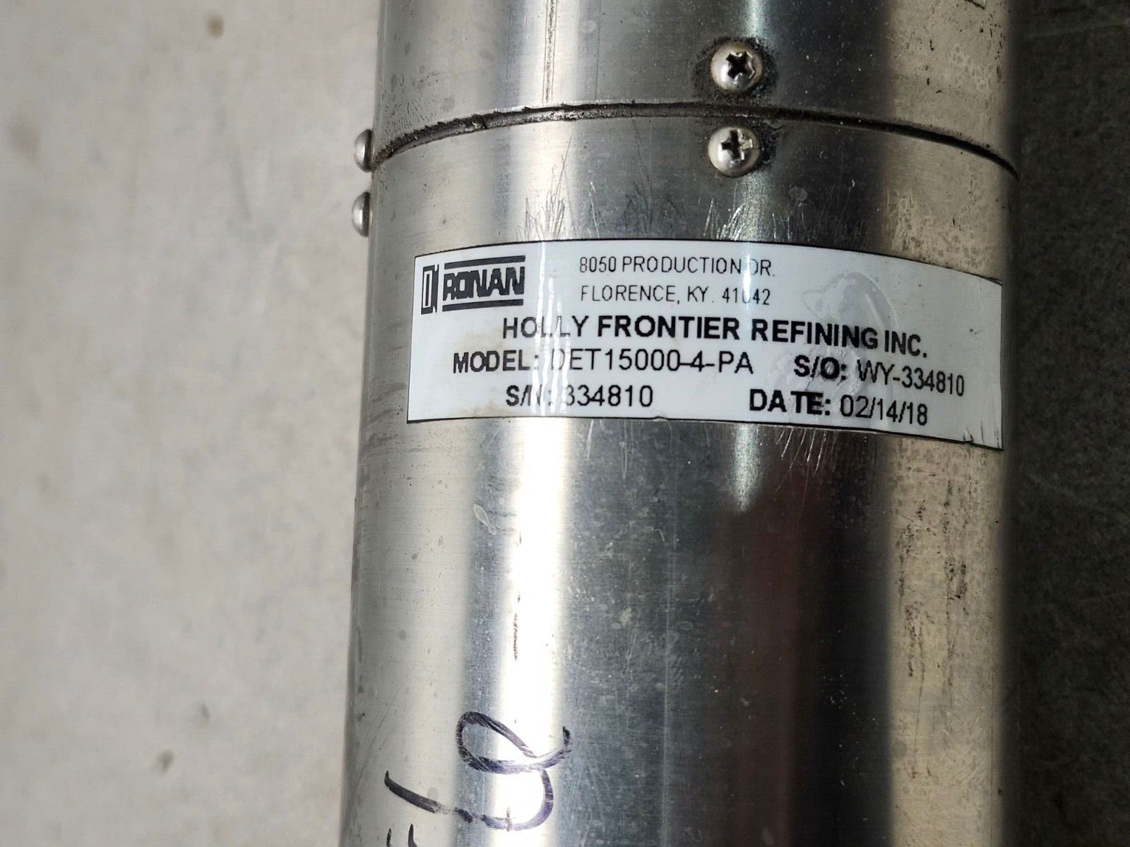 USED RONAN Density Detector DET15000-4-PA