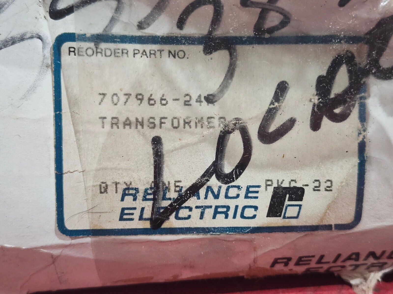 NEW IN BOX RELIANCE ELECTRIC TRANSFORMER 707966-24R