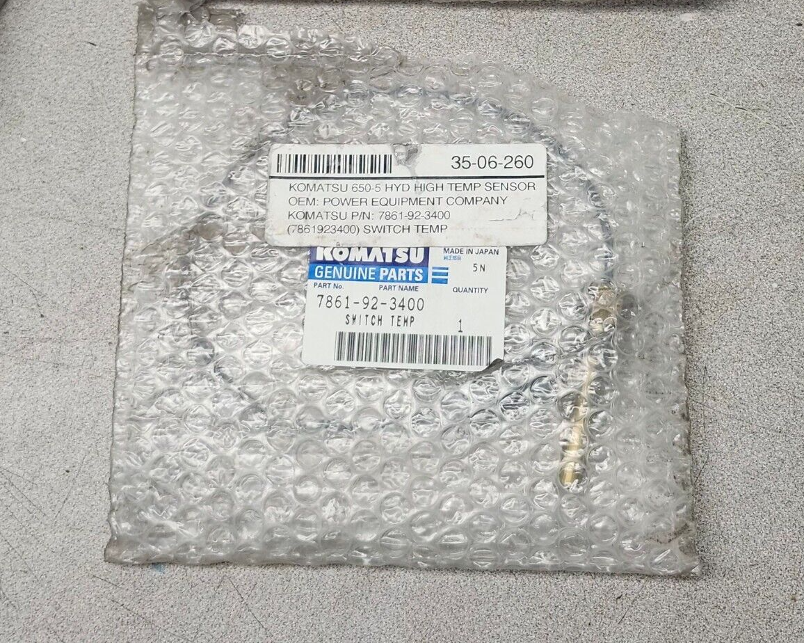 NEW IN PACKAGE KOMATSU 650-5 HIGH TEMP SENSOR 7861-92-3400