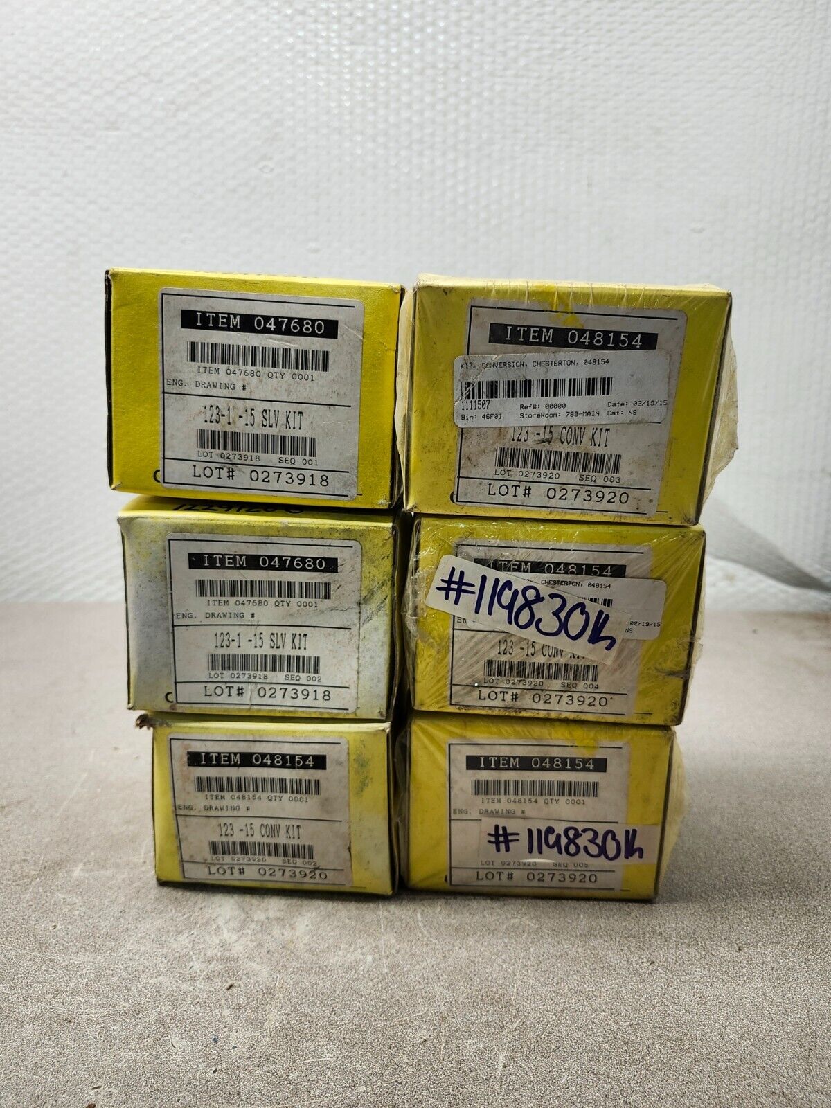 NEW IN BOX LOT OF 6 CHESTERTON PUMP SEAL 123-1-13-SLV-KIT