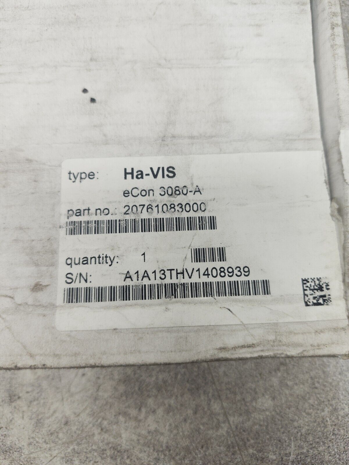 NEW IN BOX HARTING Ethernet Module HA-VIS ECON 3080-A 20761083000