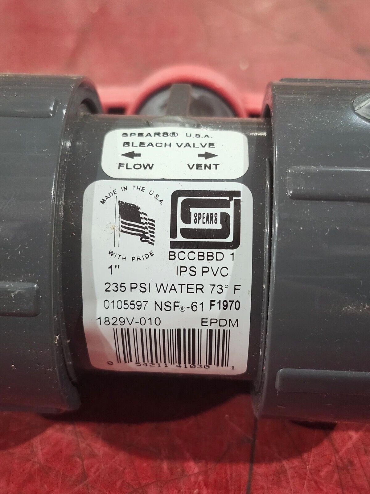 NEW IN BOX SPEARS TU 2000 1" BALL VALVE 1829V-010