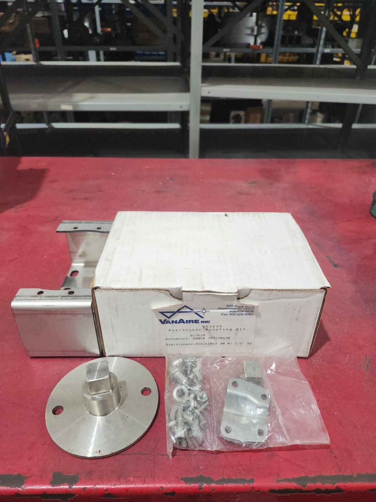 NEW IN BOX VANAIRE POSITIONER MOUNTING KIT VA3635