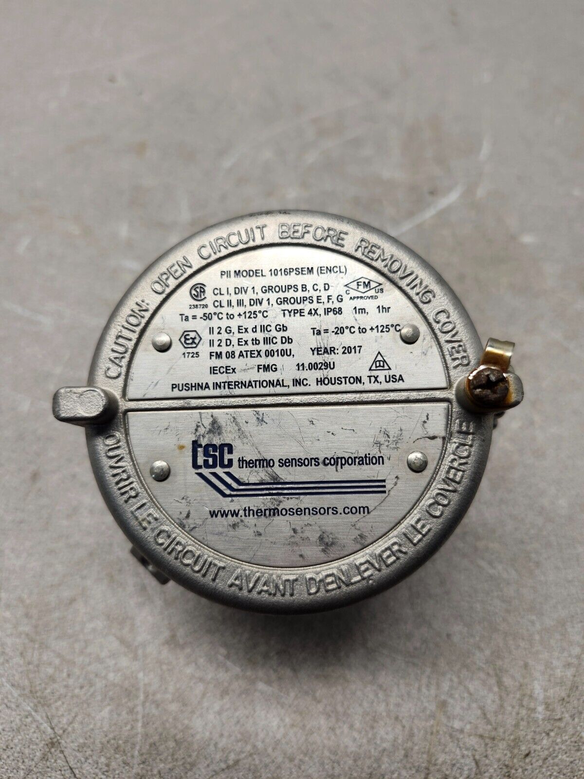 NEW NO BOX PUSHNA Explosion Proof Enclosure PII Model 1010PAE