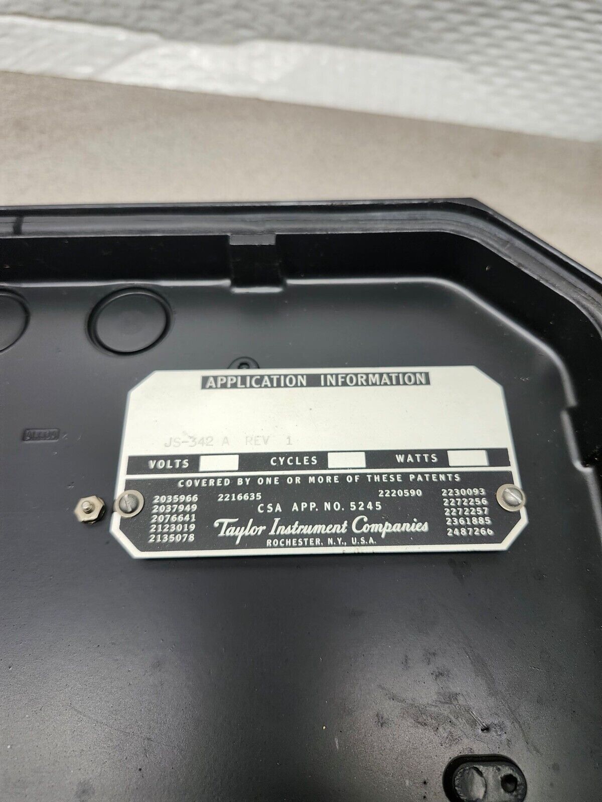 USED Taylor Level-buoy Fulscope Pressure Transmitter 3-18psi Rev 1 JS-342-A