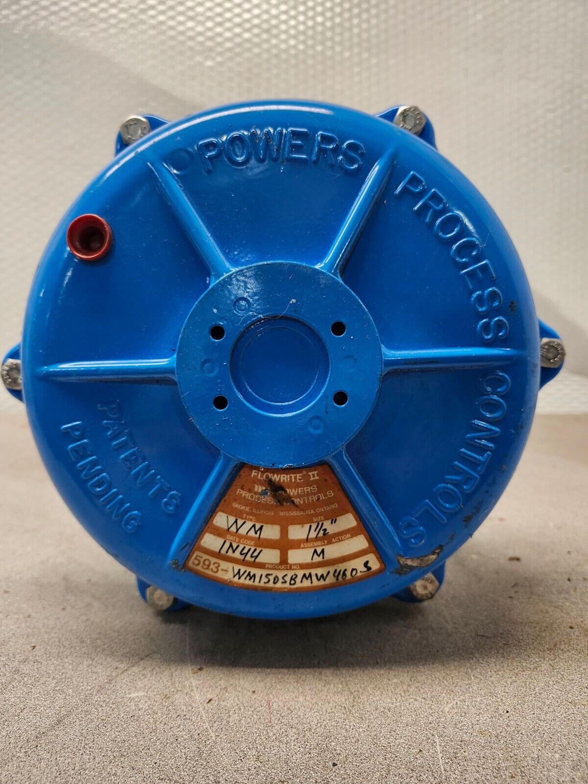 NEW POWERS PROCESS CONTROLS 1-1/2" TYPE WM FLOWRITE II VALVE 593-WM150SBMW460S