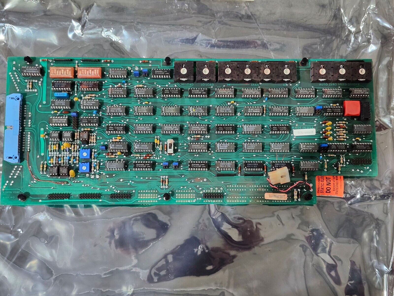 NEW NO BOX K-TRON 9191-00001R CIRCUIT BOARD