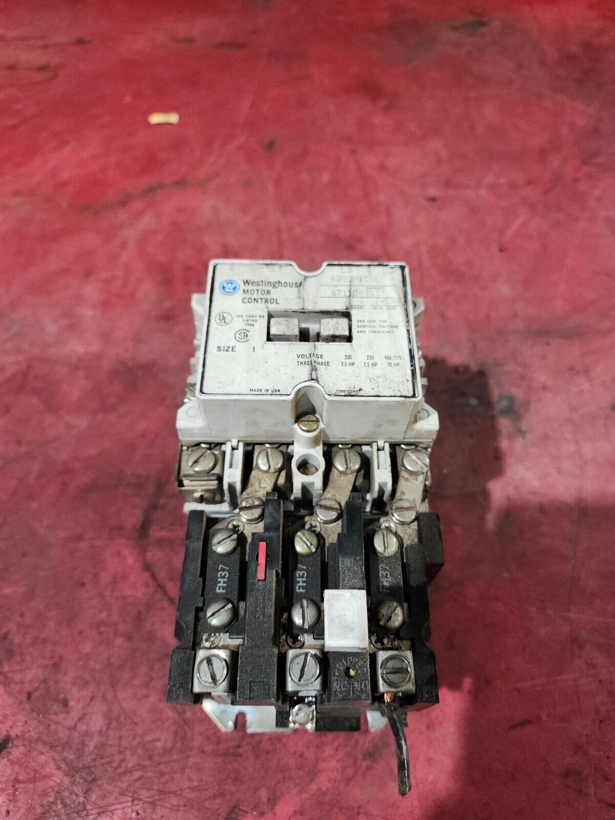 USED WESTINGHOUSE Motor Contactor A200M1CAC W/ E-T-N THERMAL RELAY BA23A