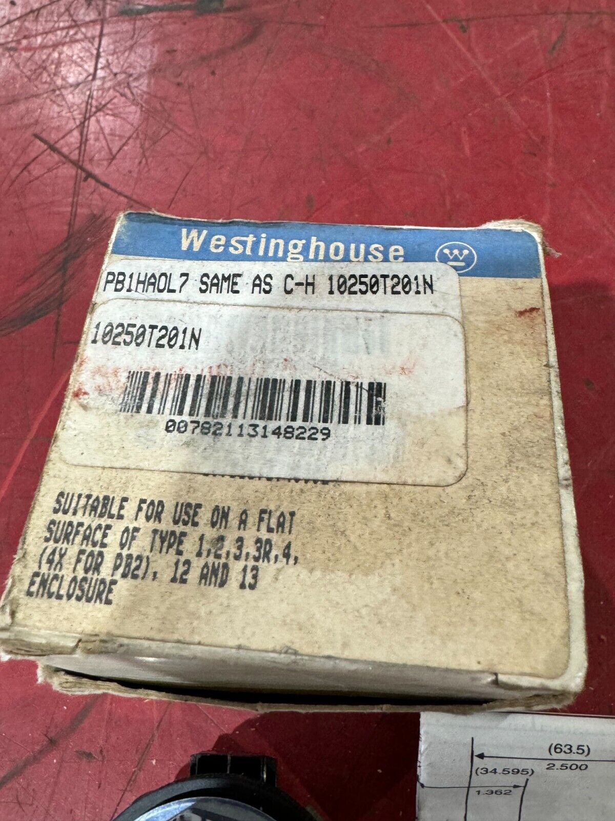 NEW IN BOX WESTINGHOUSE PUSH BUTTON PB1HA0L7 10250T201N