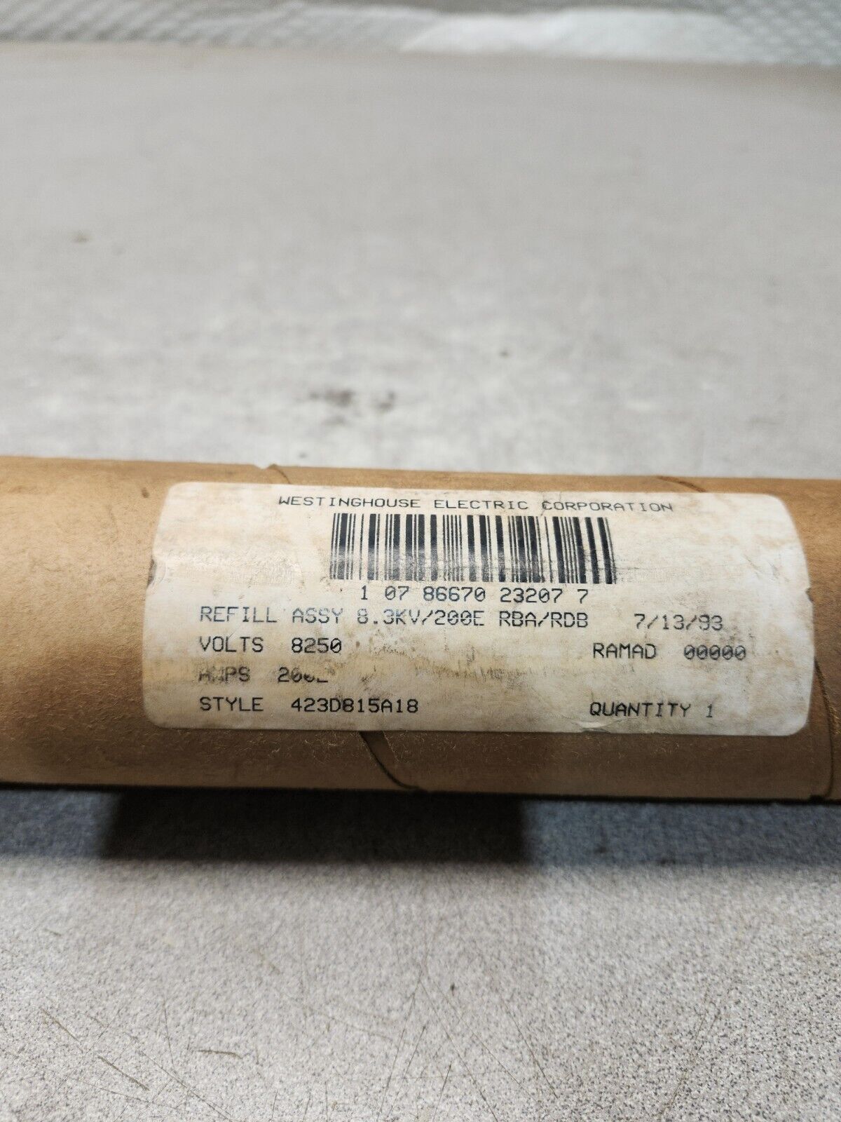 NEW IN BOX WESTINGHOUSE POWER FUSE REFILL 200 AMPS 423D815A18