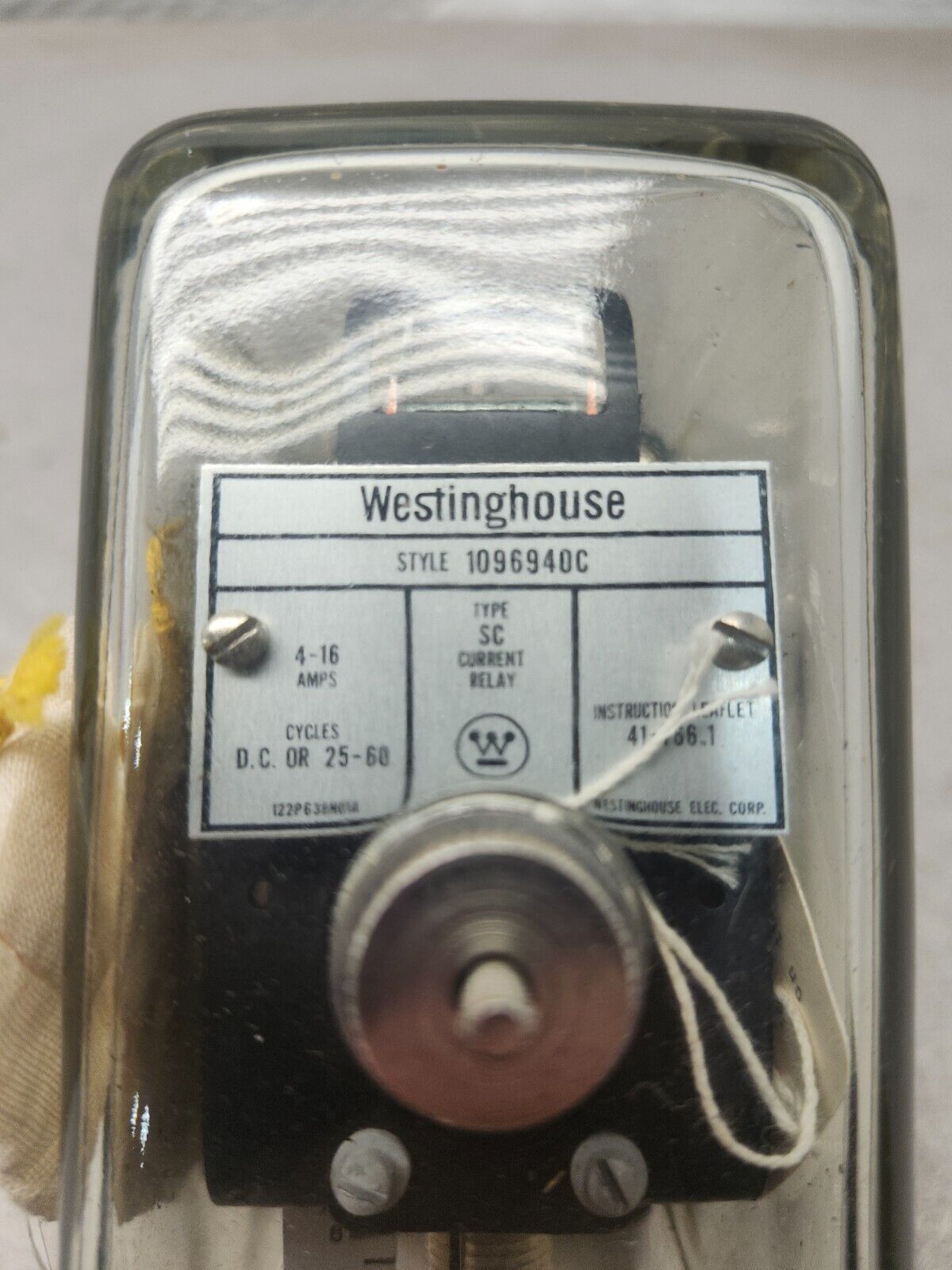 NEW NO BOX WESTINGHOUSE CURRENT RELAY 4-16AMP 1096945C
