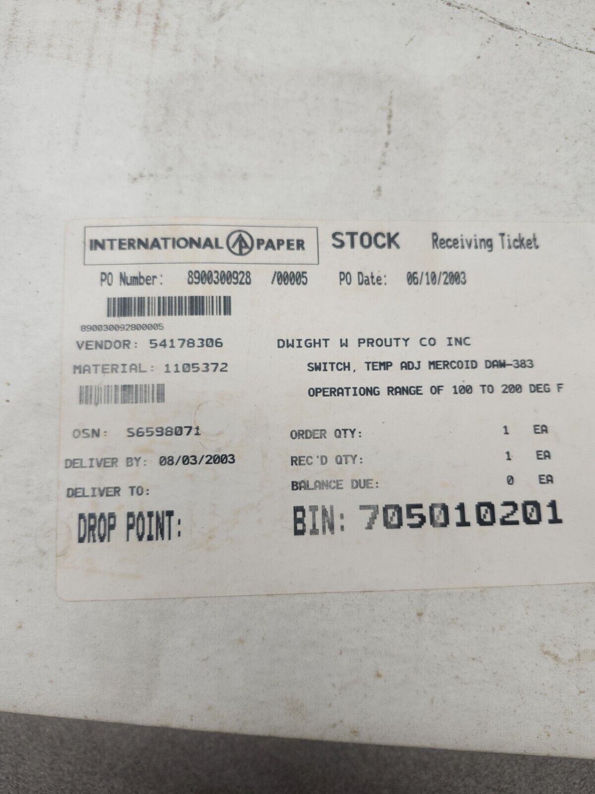 NEW IN BOX Dwyer MERCOID PRESSURE SWITCHES DAW-38-3-5N