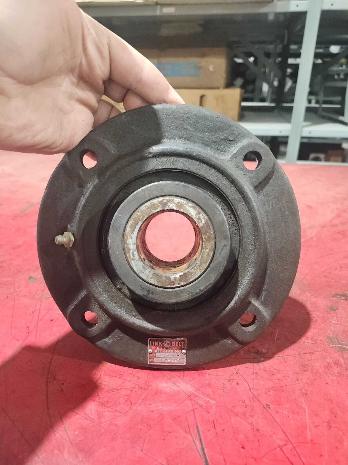 NEW NO BOX LINK-BELT Flange-Mount Ball Bearing 1-11/16'' 4-Bolt MOUNT FC-327
