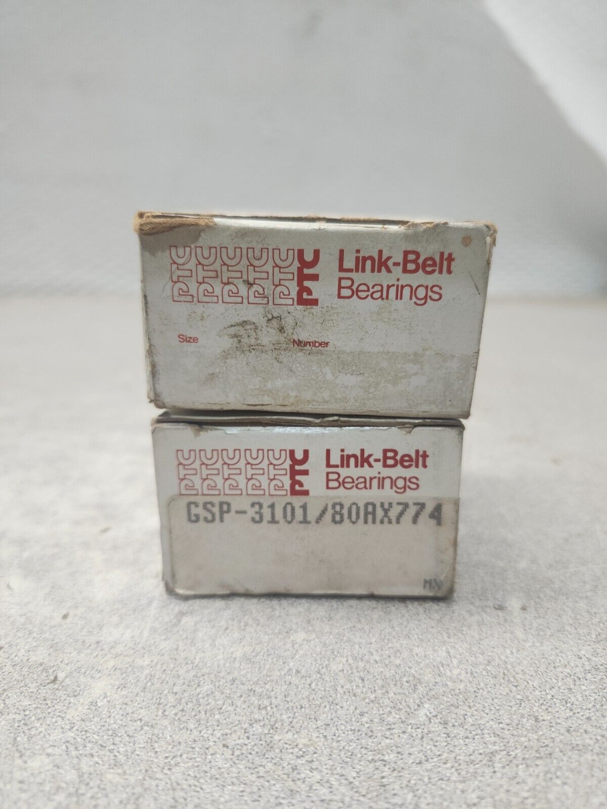 NEW IN BOX LOT OF 2 PTC LINK-BELT BEARINGS GSP-3101/80AX774