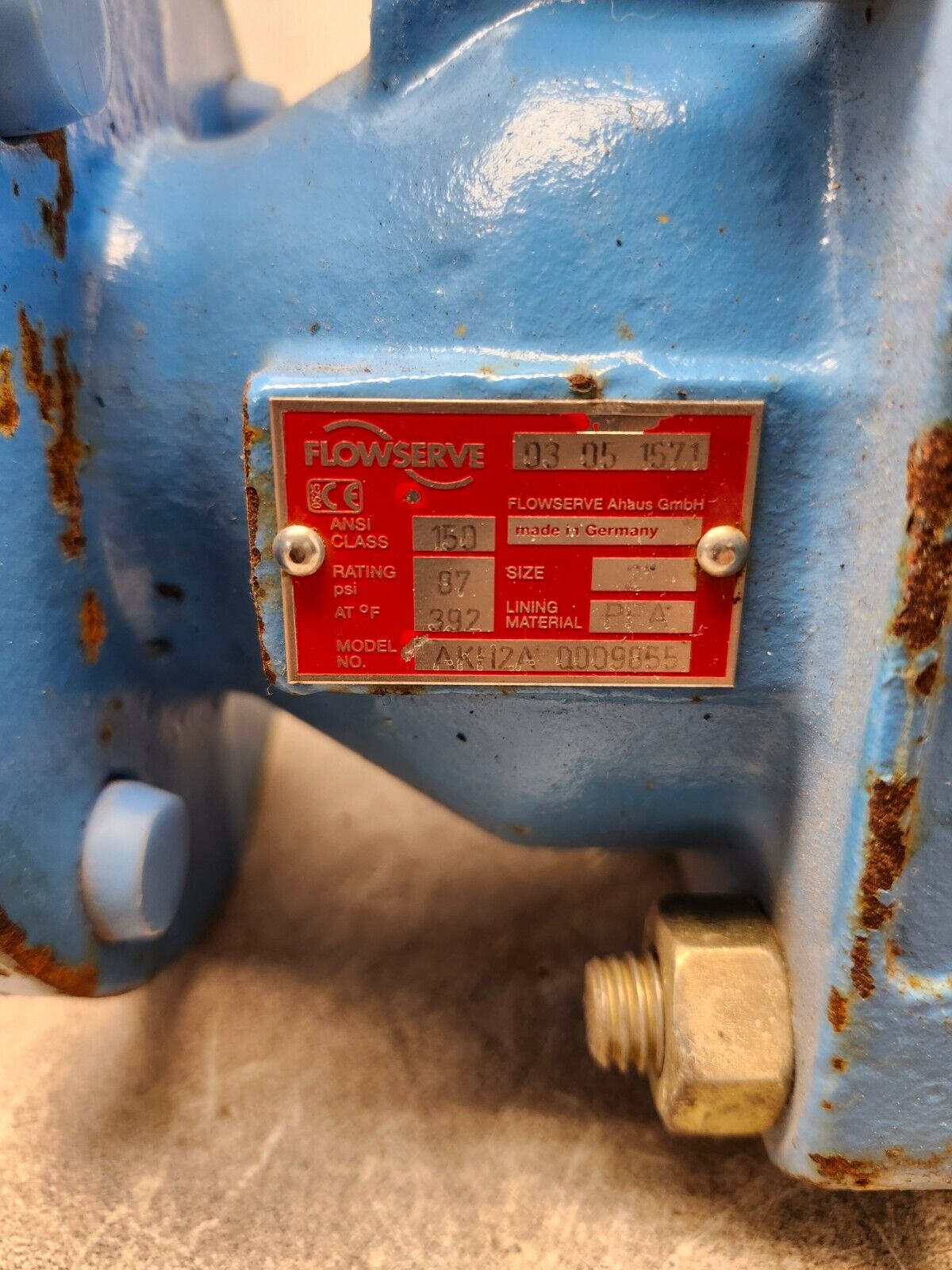 NEW NO BOX FLOWSERVE 2" BALL VALVE 87PSI AKH2A 0009855