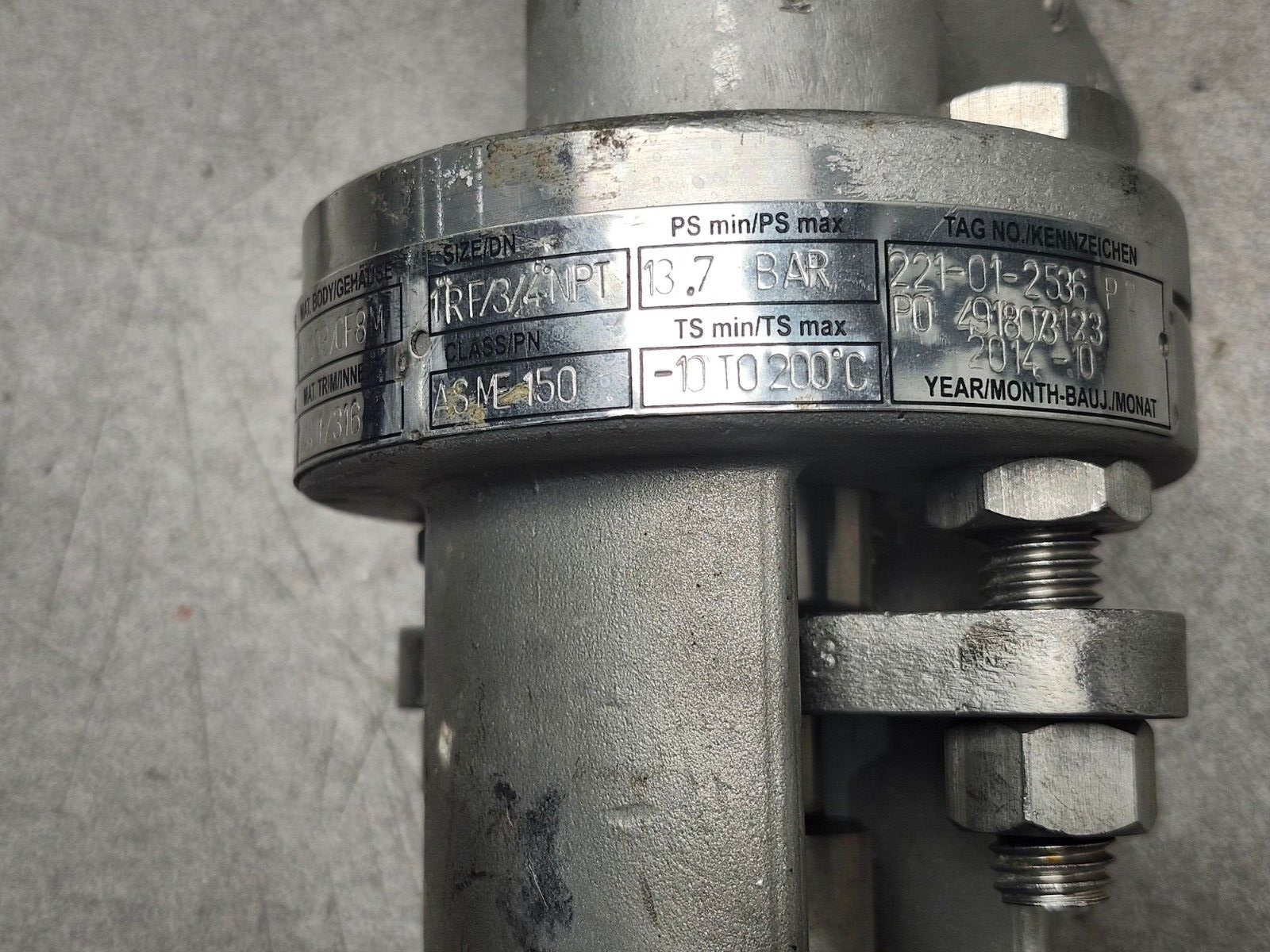 NEW SCHUF RAM-SEAL SAMPLING VALVE 32FG SIZE 1RF/3/4NPT