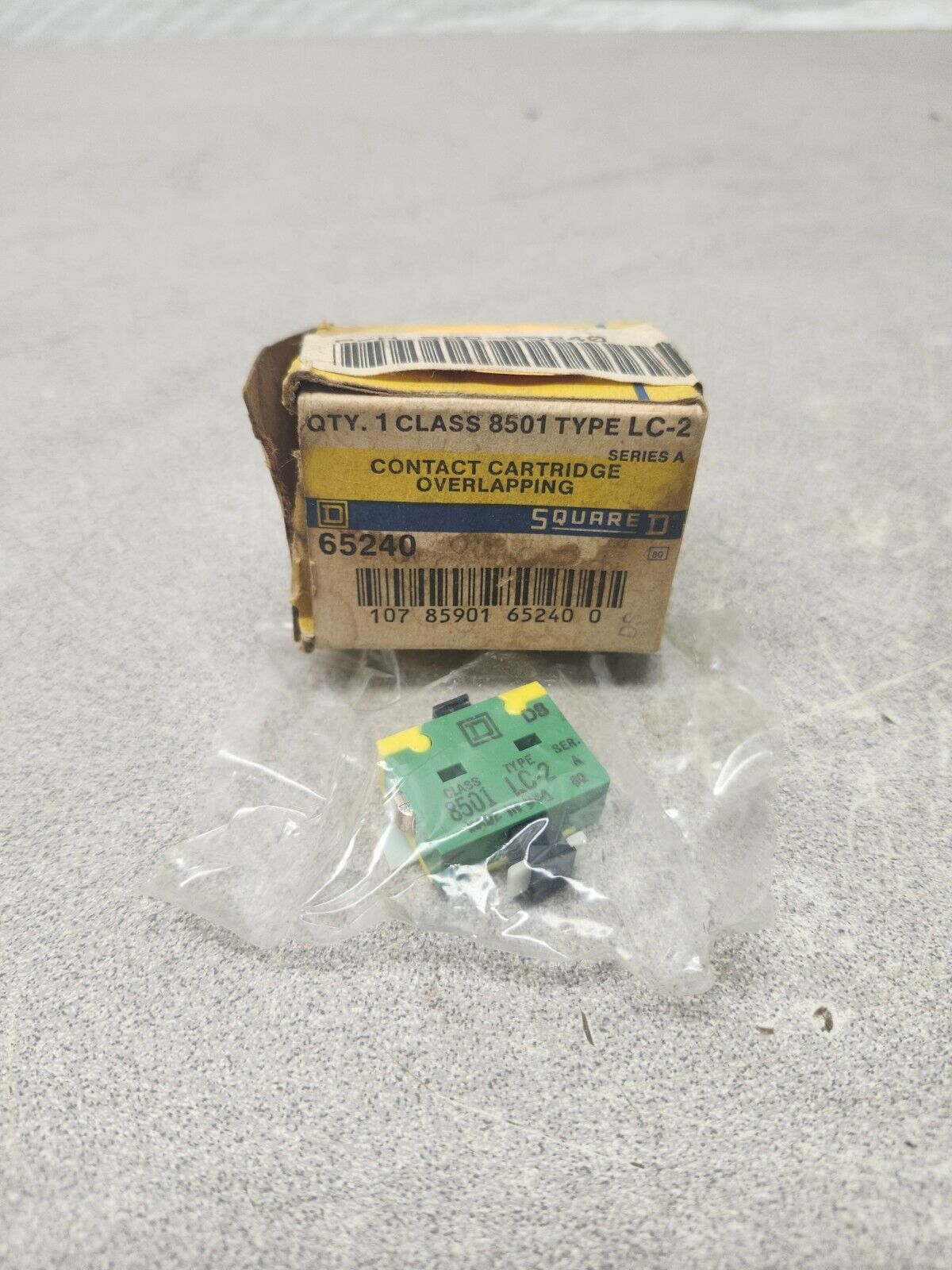 NEW IN BOX SQUARE D CONTACT CARTRIDGE OVERLAPPING CLASS 8501 TYPE LC-2 652240