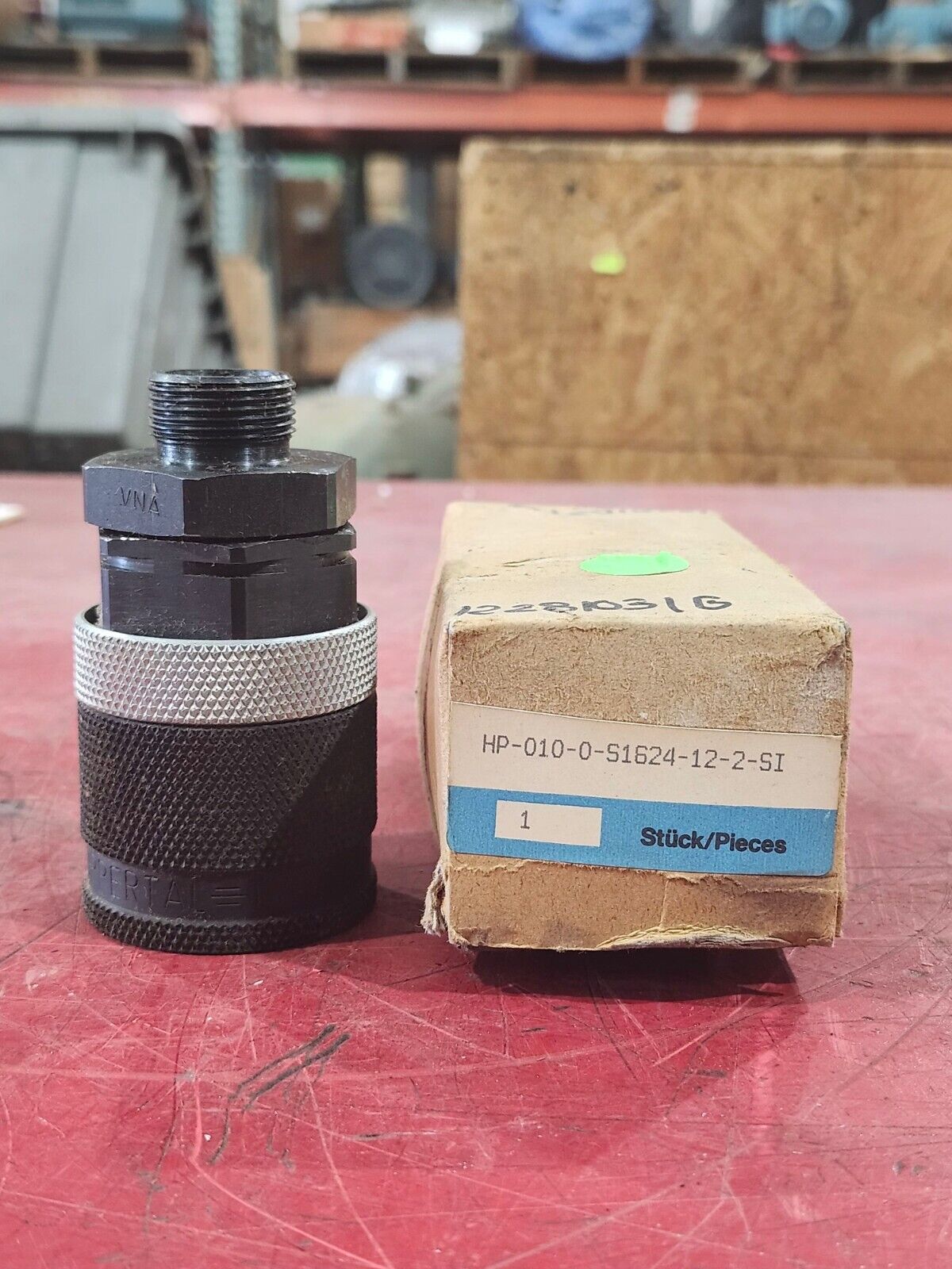 NEW IN BOX WALTHER SEALING ADAPTER HP-010-0-S1624-12-2-SI