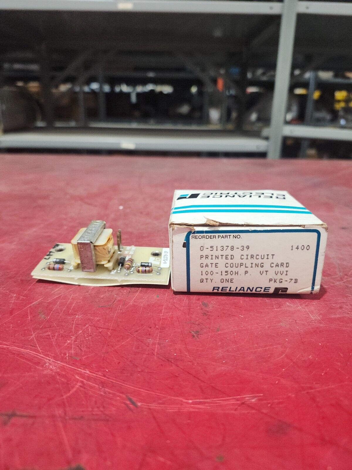 NEW IN BOX RELIANCE PRINTED CIRCUIT GATE COUPLING CARD 0-51378-39