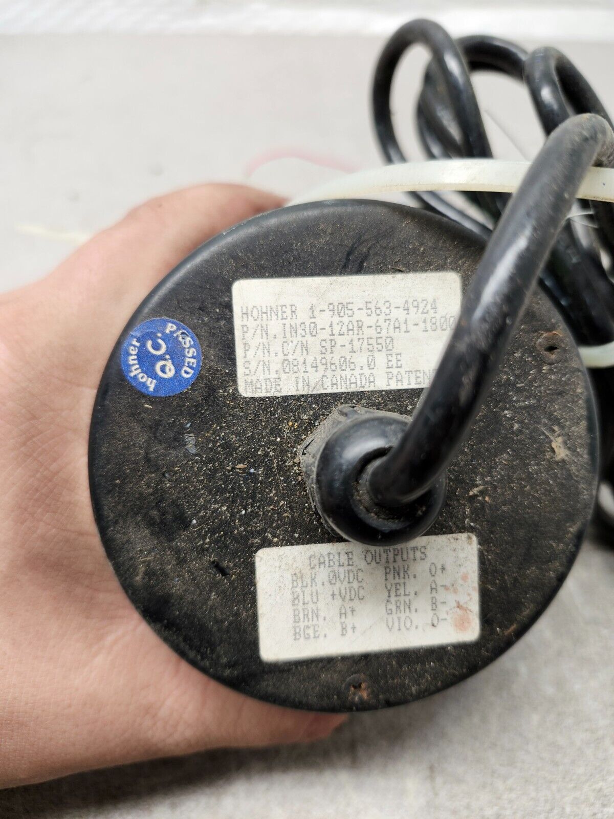 NEW NO BOX HOHNER IN30-12AR-67A1-1800 ENCODER SP-17550