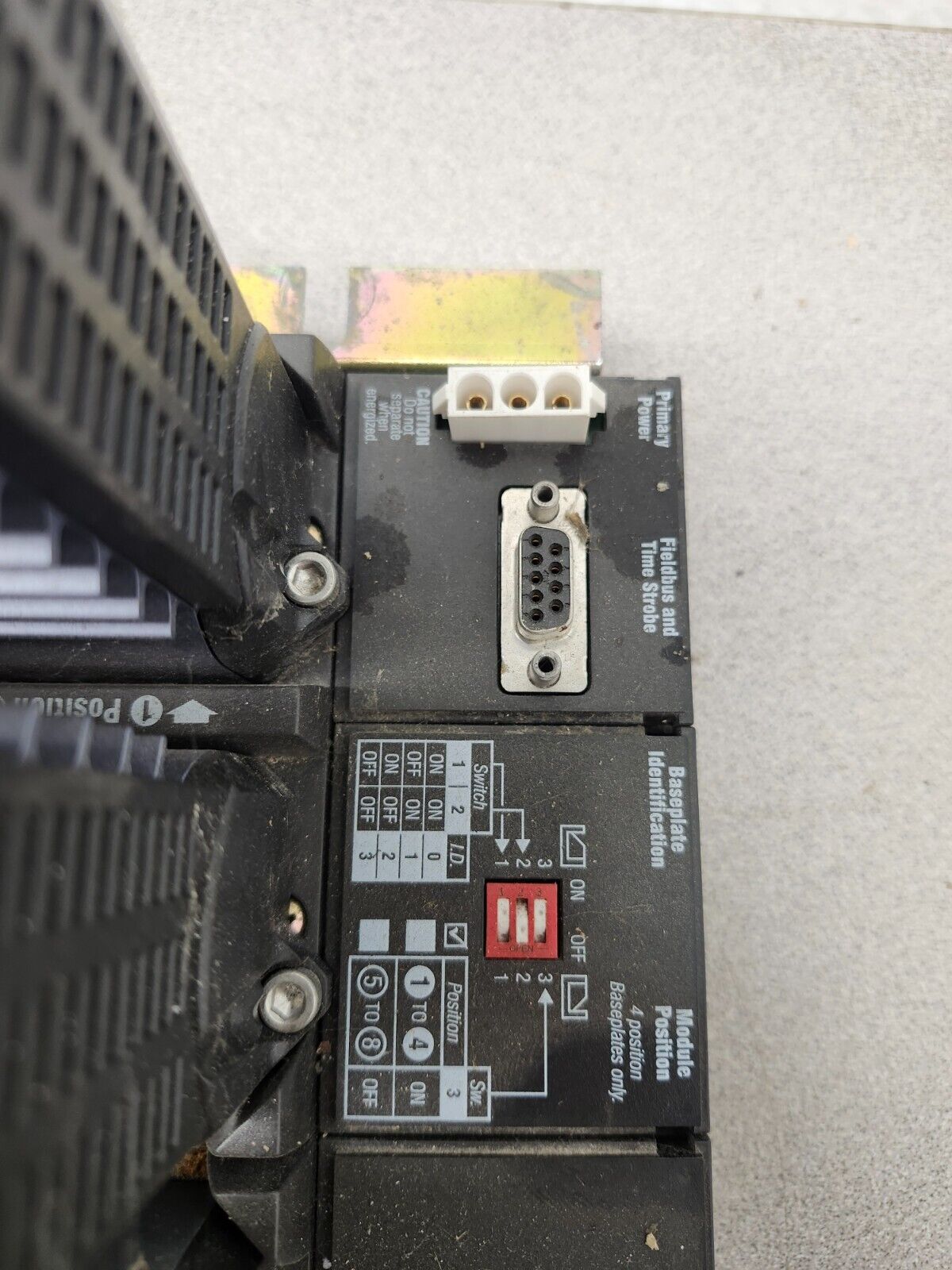 USED Foxboro Din Rail Modular Baseplate P0926HT W/8 Foxboro FBM204,FBM203,FBM241