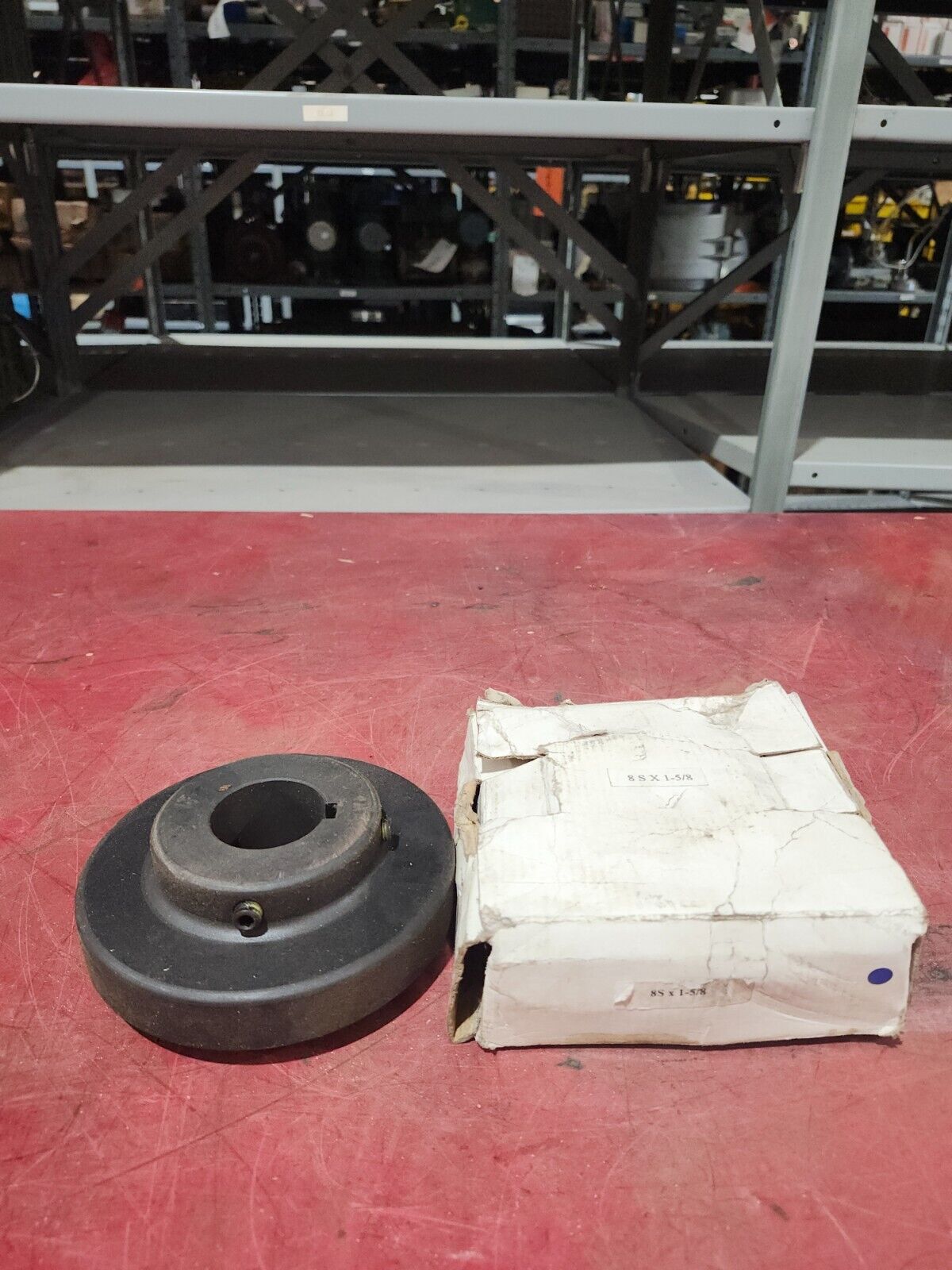 NEW IN BOX RWI 8S COUPLING FLANGE WITH KEYWAY 1-5/8'' BORE