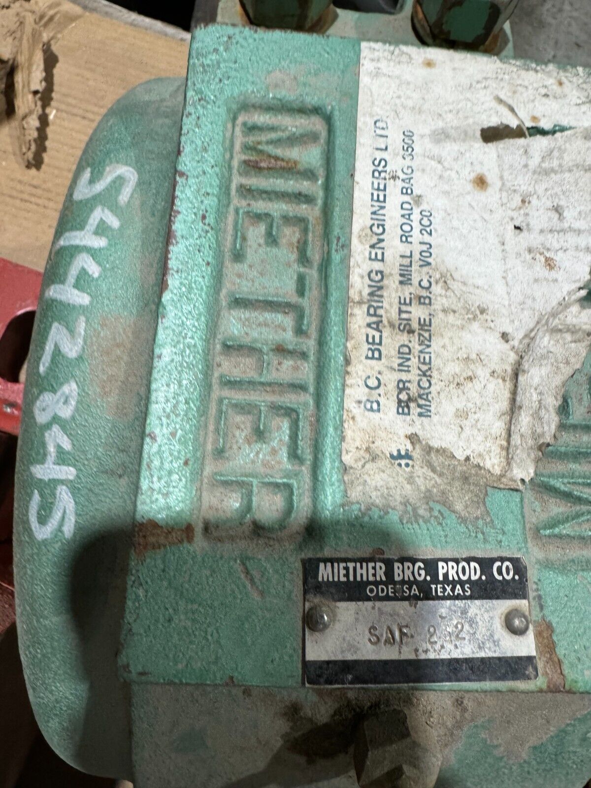 NEW MIETHER 4-BOLT PILLOW BLOCK BEARING HOUSING SAF 232