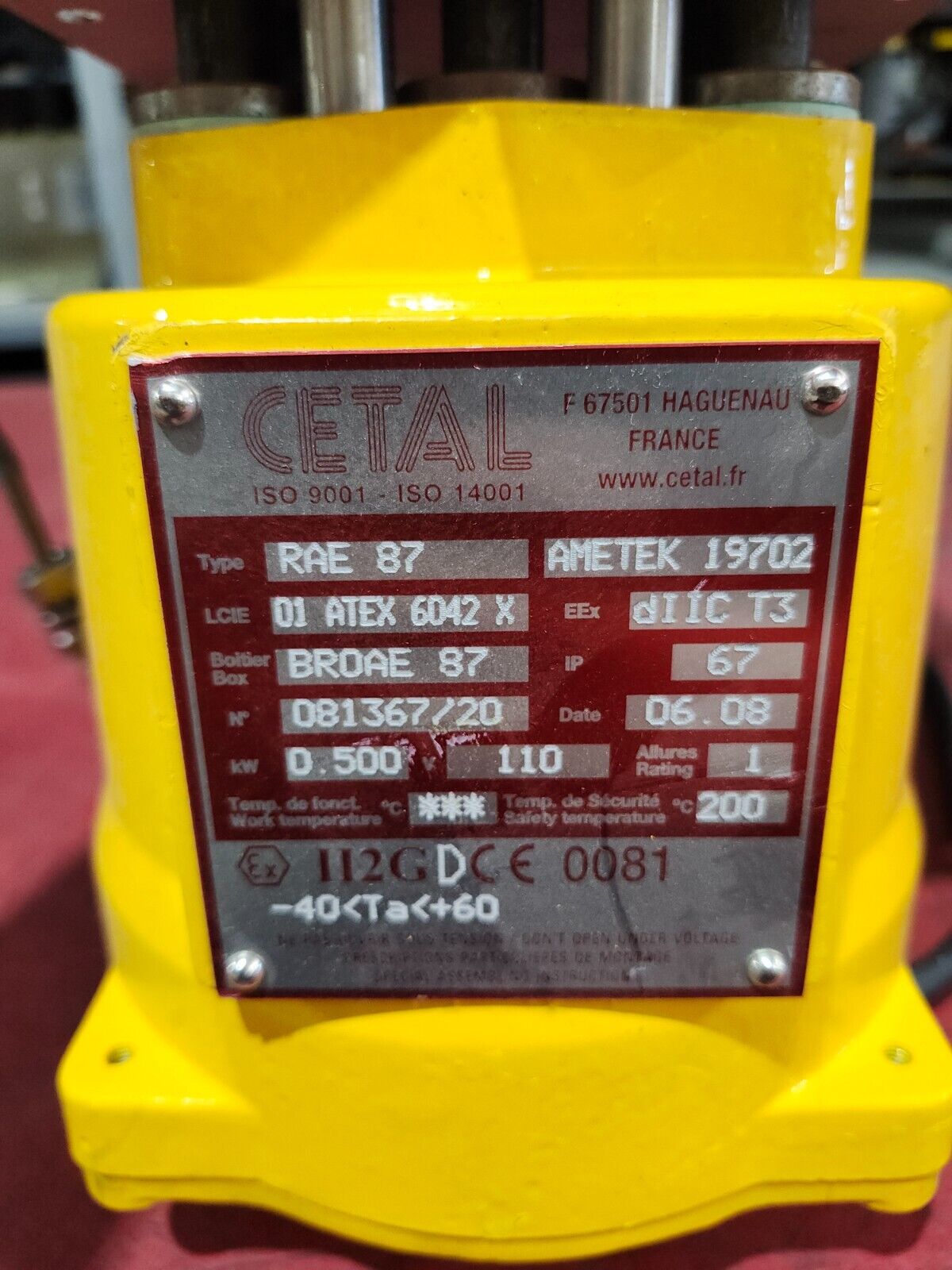 NEW NO BOX Cetal Immersion Heater RAE 87