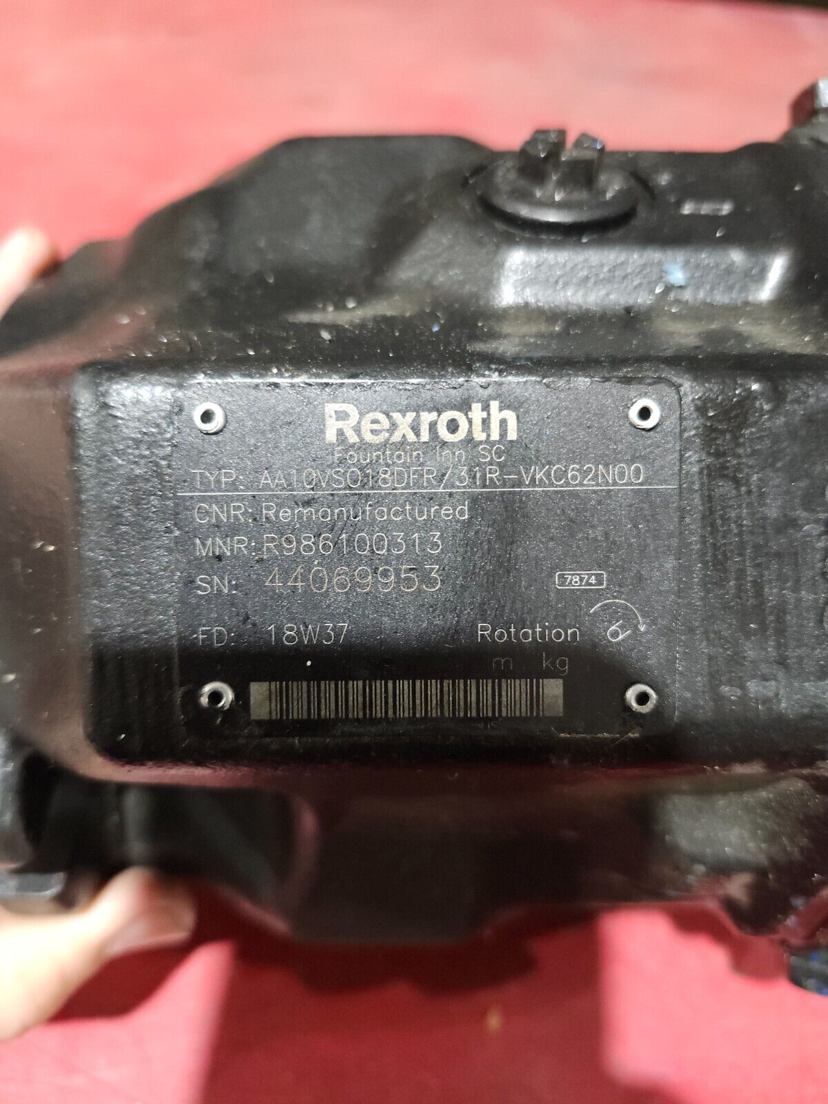 NEW NO BOX REXROTH Hydraulic Pump AA10VS018DFR/31R-VKC62N00