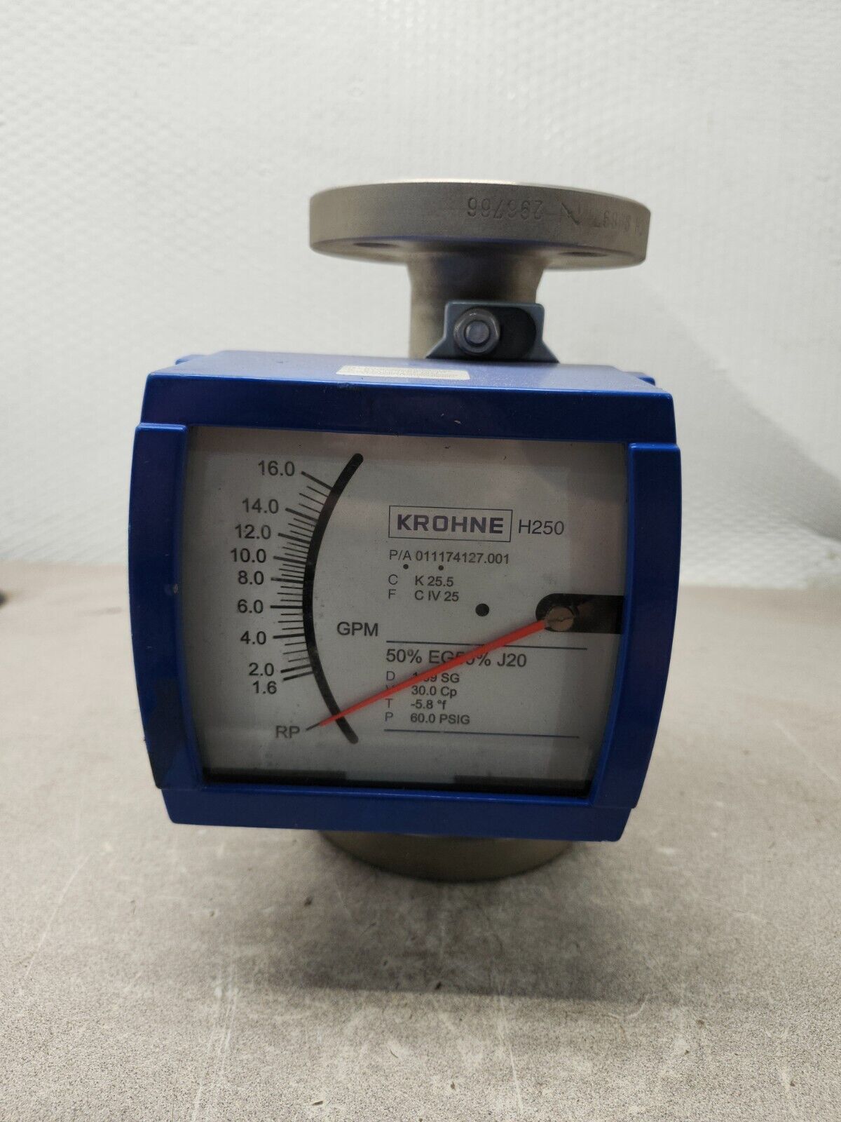 NEW NO BOX KROHNE VARIABLE AREA FLOWMETER 1,1/2'' H250/RP/M9S/ESK