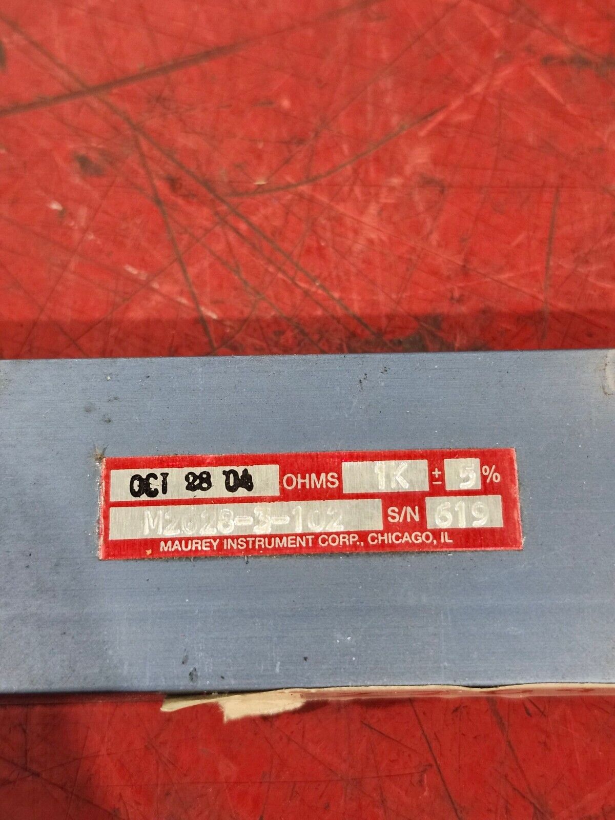 NEW NO BOX MAUREY LINEAR MOTION POTENTIOMETER M2028-3-102