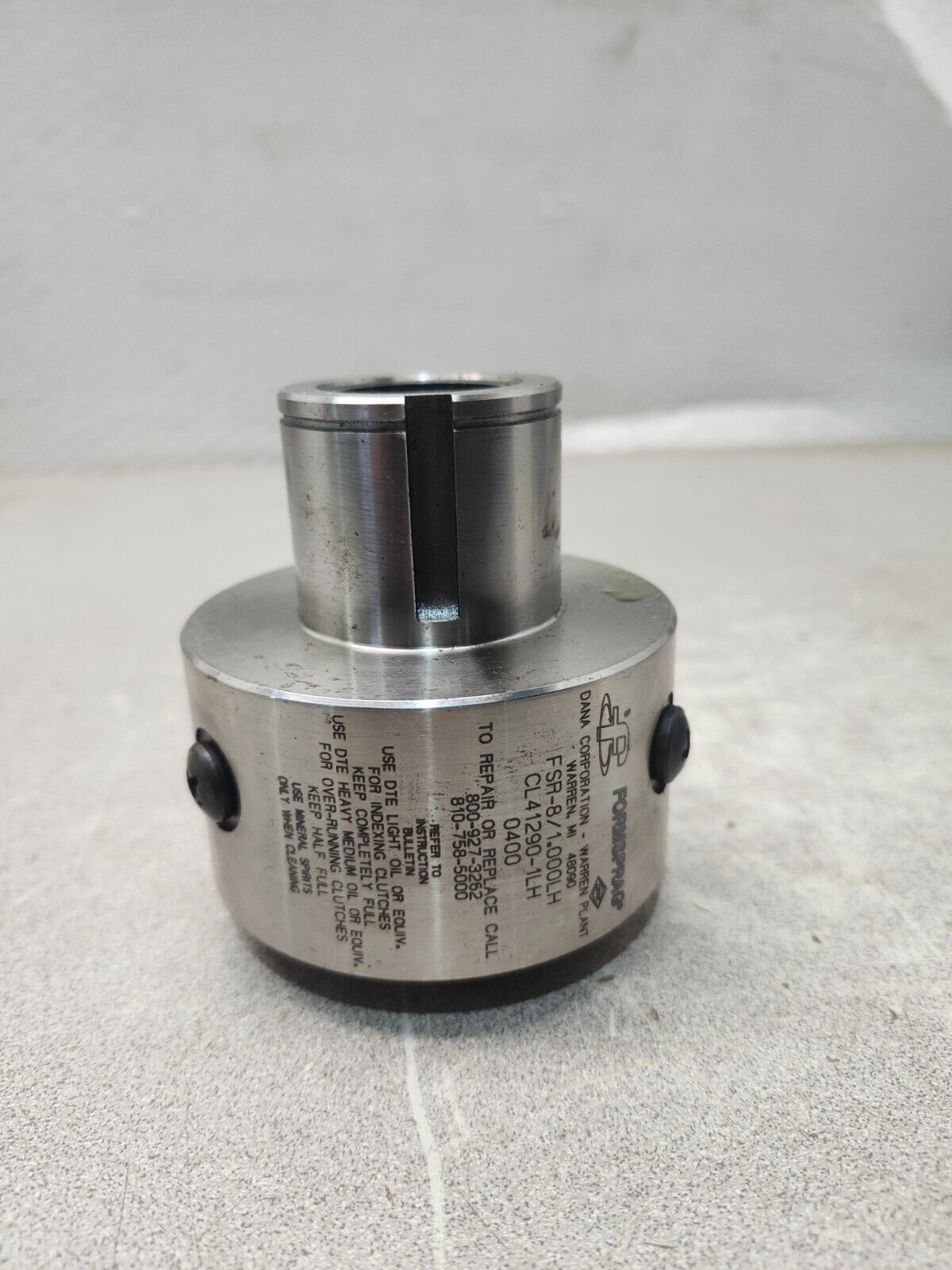 NEW IN BOX Warner Electric Formsprag Clutch FSR-8/1.000LH, CL41290-1LH0400