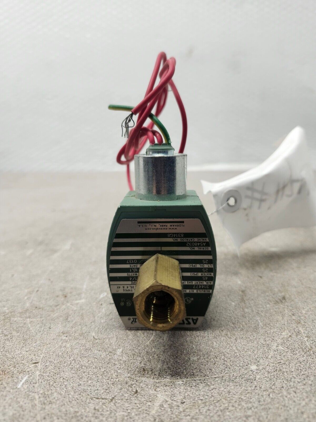 USED ASCO SOLENOID VALVE 25/45PSI 1/4" 10.1W 8314G8